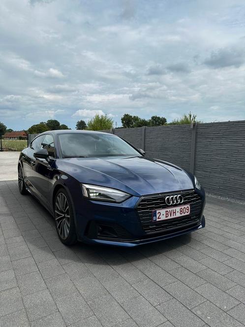 Audi A5 Sportback 35 TDI S-line S-tronic, Auto's, Audi, Particulier, Diesel, 5 deurs, Automaat, Blauw, Leder en Alcantara, Voorwielaandrijving