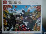King puzzle van 1000 stukjes kittens in de tuin, Ophalen of Verzenden, 500 t/m 1500 stukjes, Zo goed als nieuw, Legpuzzel