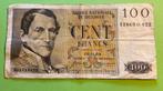 100 frank 1958, Ophalen of Verzenden