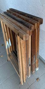 3 tréteaux en bois, Enlèvement, Utilisé