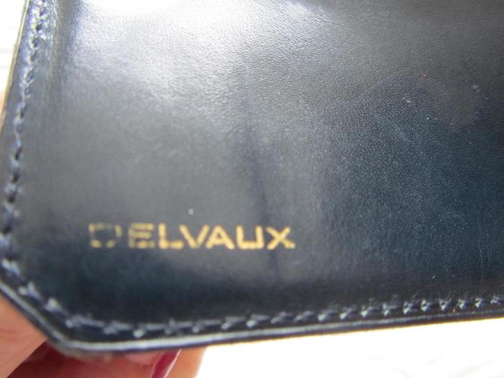 DELVAUX Portefeuille-monnaie bleu marine siglé, Bijoux, Sacs & Beauté, Sacs | Sacs Femme, Bleu, Envoi