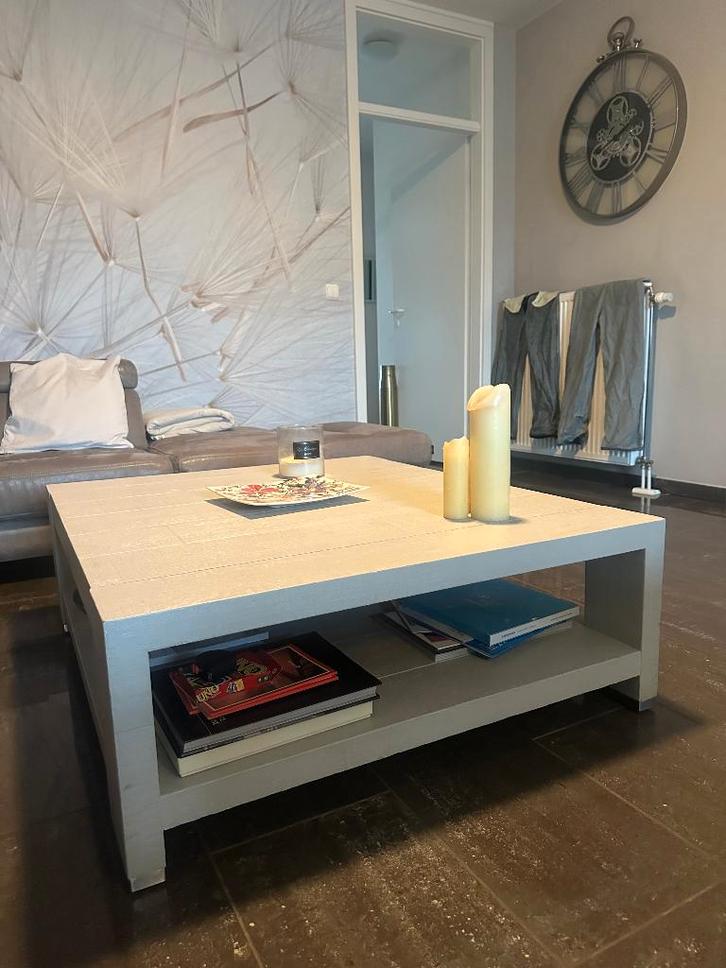 Table de salon, Huis en Inrichting, Tafels | Salontafels, Gebruikt, Minder dan 50 cm, 100 tot 150 cm, 100 tot 150 cm, Vierkant