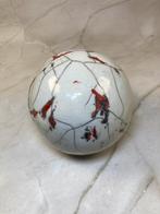 Sphère en céramique raku avec glaçure craquelé accent rouge, Antiek en Kunst, Ophalen of Verzenden