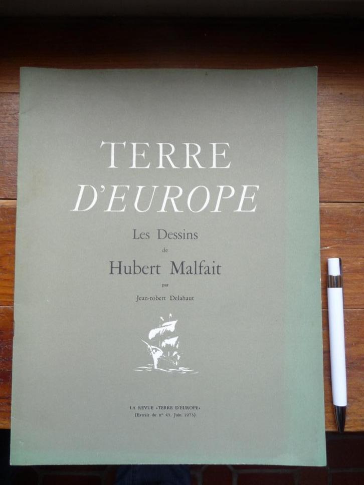 KUNSTCATALOGUS HUBERT MALFAIT ; " LES DESSINS", Boeken, Kunst en Cultuur | Beeldend, Zo goed als nieuw, Schilder- en Tekenkunst