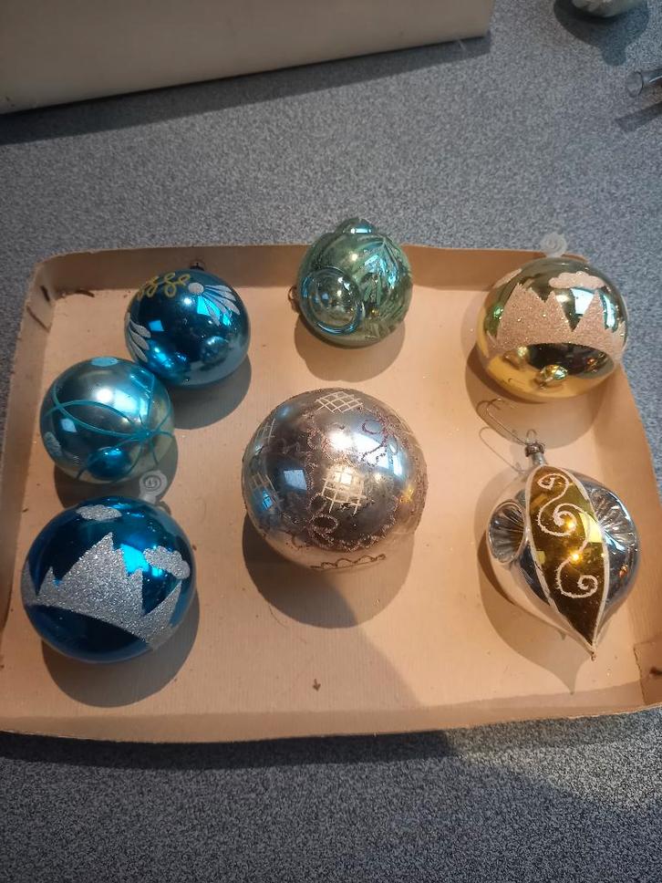 Vintage kerstboomversieringen, Diversen, Kerst, Gebruikt, Ophalen of Verzenden