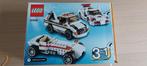 Lego Creator 3 in 1: witte racewagen/takelwagen (31006), Comme neuf, Ensemble complet, Lego, Enlèvement ou Envoi