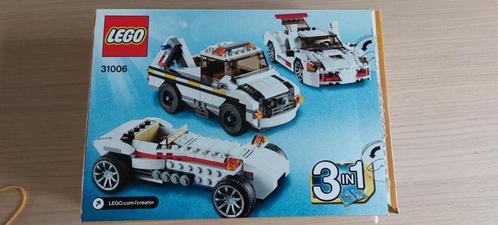 Lego Creator 3 in 1: witte racewagen/takelwagen (31006), Kinderen en Baby's, Speelgoed | Duplo en Lego, Zo goed als nieuw, Lego