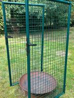 2 tuinpoortjes en 4 tuinpalen hoogte 2 meter, Ophalen, Gebruikt, Overige materialen, Overige typen