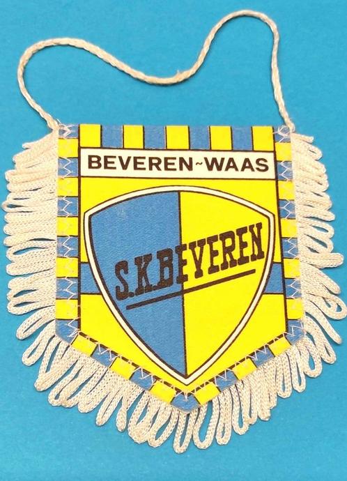 SK Beveren 1980s prachtig vintage vaantje voetbal  zeldzaam, Verzamelen, Sportartikelen en Voetbal, Zo goed als nieuw, Vaantje of Sjaal