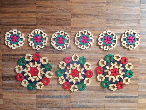 Vintage onderzetters, Huis en Inrichting, Woonaccessoires | Onderzetters, Zo goed als nieuw, Overig, Ophalen of Verzenden