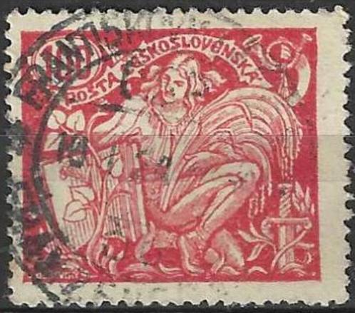 Tsjechoslowakije 1923 - Yvert 185 - Allegorie (ST), Postzegels en Munten, Postzegels | Europa | Overig, Gestempeld, Overige landen
