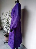 Prachtige vintage kanten jurk. Handmade, Gedragen, Maat 38/40 (M), Vintage jurk, Paars