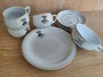 Servies Vrije Gilde St Sebastiaan Wenduine en Schuttersgild, Antiek en Kunst, Ophalen
