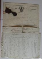 Sint-Helena-diploma + medaille + 2 documenten, Ophalen of Verzenden, Landmacht, Lintje, Medaille of Wings