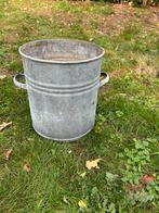 Ronde teil in oude zink, Ophalen, Gebruikt