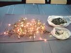 Ancienne guirlande électrique Noël + ampoules & pièces, Enlèvement ou Envoi, Utilisé