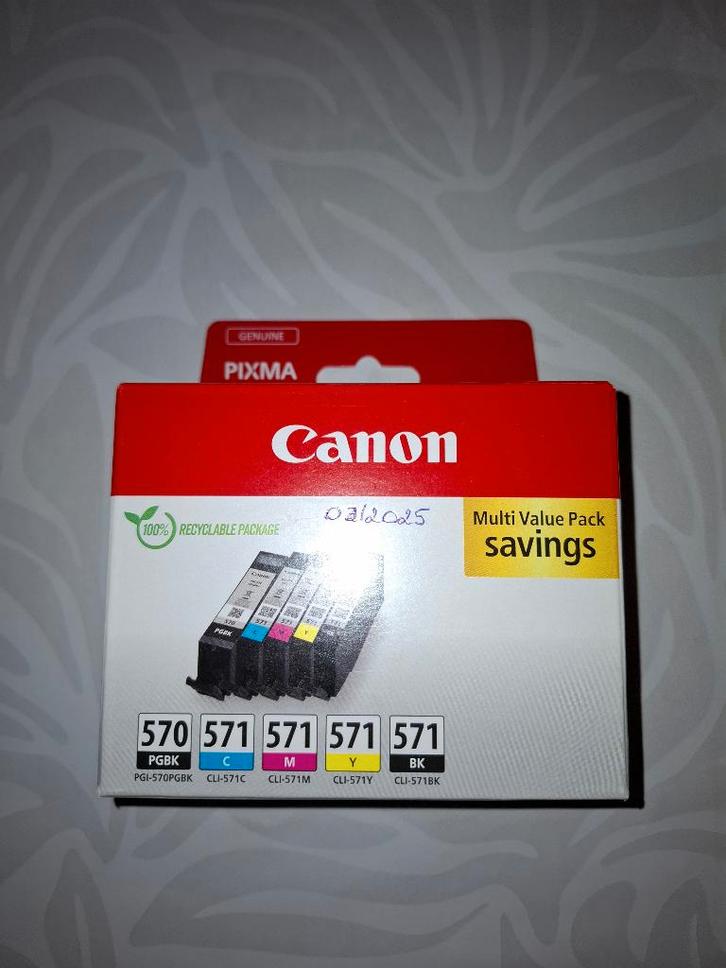 Pack de cartouches d'imprimante Canon 570 + 571+ bonus., Informatique & Logiciels, Fournitures d'imprimante, Neuf, Autres types