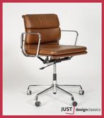 Eames Vitra ea 217 Cognac Leder Chroom (voorraad:4), Huis en Inrichting, Ophalen, Zo goed als nieuw, Bruin, Bureaustoel