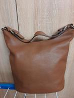 Sac à main NEUVILLE Brussels hobo bag cuir grainé comme neuf, Enlèvement ou Envoi, Brun, Sac à main