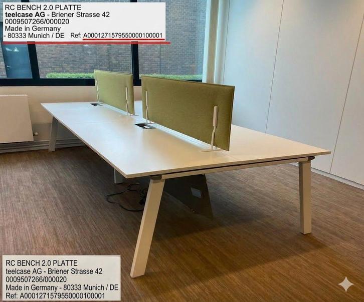 Luxe Bureau-eiland, Zakelijke goederen, Kantoor en Winkelinrichting | Kantoormeubilair en Inrichting, Bureau, Werkplek, Gebruikt