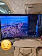 Samsung curved 49 pouces,  fonction très bien écran fissuré, Audio, Tv en Foto, Televisies, Ophalen, Gebruikt, Samsung