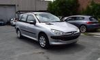 PEUGEOT 206 1.4 STATIONWAGEN 2007 130K, Auto's, Zwart, Bedrijf, Airbags, Zilver of Grijs