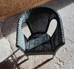 Fauteuil en rotin vert, Maison & Meubles, Utilisé, Campagnard, Moins de 75 cm, Enlèvement ou Envoi