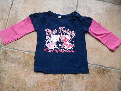 Leuke longsleeve met opschrift, maat 80, Kinderen en Baby's, Babykleding | Maat 80, Gebruikt, Ophalen of Verzenden