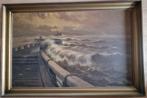 Albert Isidore De Vos - Zeezicht, Antiek en Kunst, Ophalen