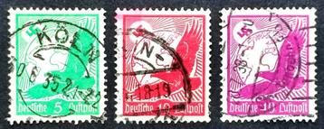 Deutsche Reich: 3X "Deutsche Luftpost" 1934 beschikbaar voor biedingen
