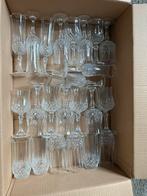 Set 24 kristallen glazen, Verzamelen, Ophalen, Zo goed als nieuw