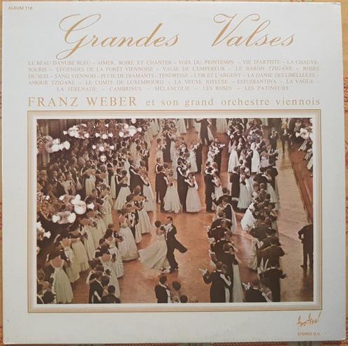 2LP Grandes Valses - Franz Weber & son Grand Orchestre vienn, CD & DVD, Vinyles | Classique, Utilisé, 12 pouces, Enlèvement ou Envoi