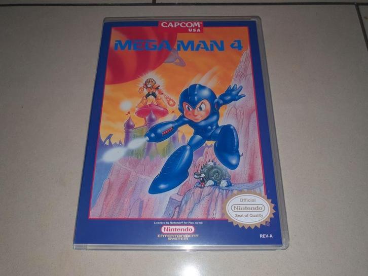 Mega Man 4 NES Game Case, Games en Spelcomputers, Games | Nintendo NES, Zo goed als nieuw, Verzenden
