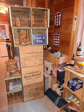 Caisse à Champagne Caisse casier à vin en bois collection  beschikbaar voor biedingen