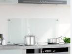 vidaXL Spatscherm keuken 90x40 cm gehard glas wit, Doe-het-zelf en Bouw, Glas en Ramen, Ophalen, Minder dan 80 cm, 80 tot 120 cm