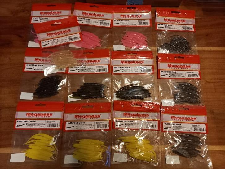 Megabass softbaits: Hazedong (in 3/4/5 inch) diverse kleuren, Watersport en Boten, Hengelsport | Roofvissen, Nieuw, Overige typen