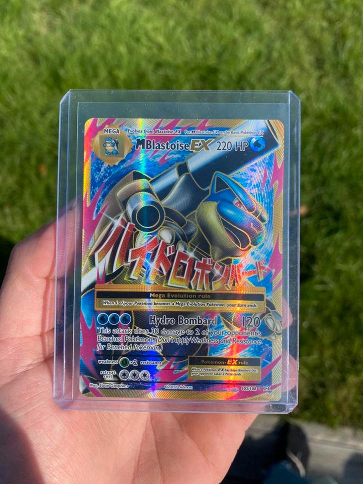 MBlastoise EX (EVO 102), Hobby en Vrije tijd, Verzamelkaartspellen | Pokémon, Zo goed als nieuw, Losse kaart, Ophalen of Verzenden