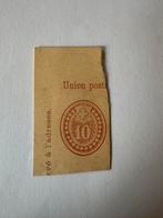 Kaart Zwitserse postzegel postzegel integer 10c rood oud 19e, Ophalen of Verzenden