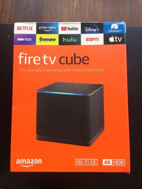 Amazon Fire TV Cube 4K HDR, TV, Hi-fi & Vidéo, Lecteurs multimédias, Neuf, Moins de 500 GB, HDMI, Enlèvement ou Envoi