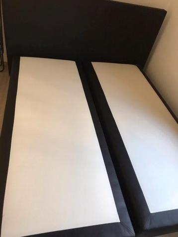 bed, Huis en Inrichting, Slaapkamer | Bedden, Ophalen, Overige materialen, Gebruikt, Zwart