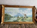 Landelijk schilderij in mooie kader, Antiek en Kunst, Ophalen