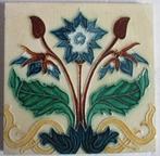 originele art nouveau tegels met bloem  tegelsA, Antiek en Kunst, Verzenden