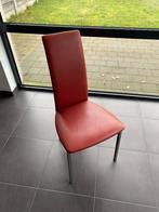 Keukenstoelen grijs/rood, Huis en Inrichting, Vijf, Zes of meer stoelen, Grijs, Modern, Gebruikt