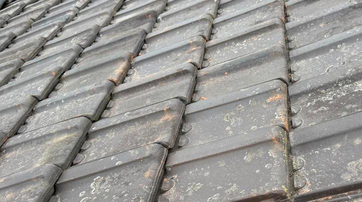 Dakpannen matzwart fabriek de Valk J.Meeuwissen Echt Holland, Doe-het-zelf en Bouw, Dakpannen en Dakbedekking, Gebruikt, Dakpannen