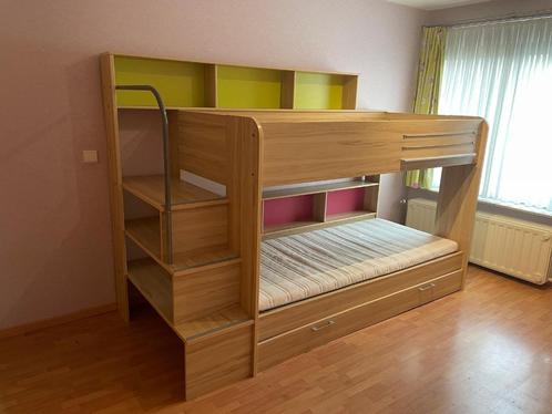Stapelbed met extra lade onder bed - tot 3 personen, Huis en Inrichting, Slaapkamer | Stapelbedden en Hoogslapers, Gebruikt, Stapelbed