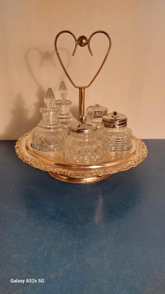 Set à burette ou set à épices., Antiquités & Art, Antiquités | Services (vaisselle) complet, Enlèvement ou Envoi