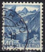 Zwitserland 1948 - Yvert 466 - Landschappen (ST), Timbres & Monnaies, Timbres | Europe | Suisse, Affranchi, Envoi