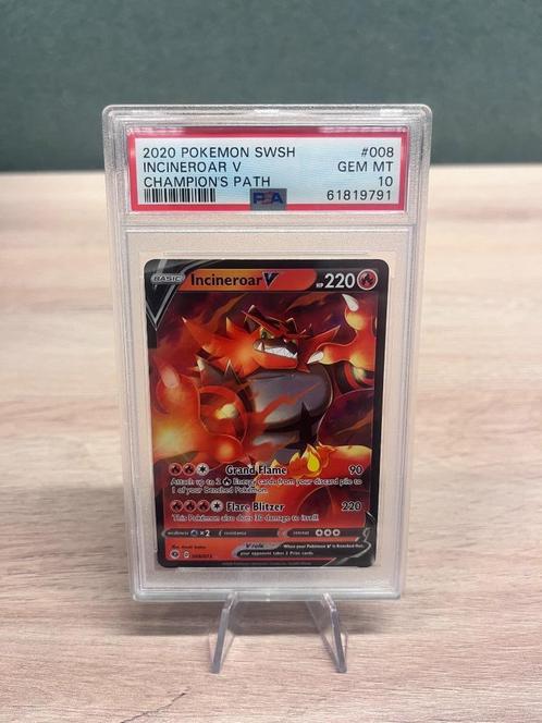 Incineroar V PSA 10 - 8/73 - Épée et bouclier - Champions Pa, Hobby & Loisirs créatifs, Jeux de cartes à collectionner | Pokémon