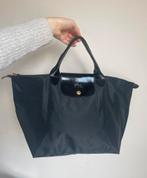 Zwarte Longchamp Tas size M, Noir, Sac à main, Utilisé, Enlèvement ou Envoi