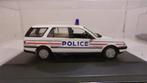 RARE! PEUGEOT 405 BREAK POLICE FR.NOREV 1/43+VITRINE, Hobby en Vrije tijd, Ophalen of Verzenden, Zo goed als nieuw, Auto, Norev